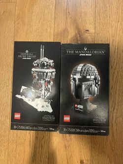 Lego Star Wars Prove Droid And Mandalorian Helmet