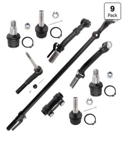 Front Suspension Ball Joints Tie Rod Kit Fit for 2005-2016 Ford F-250/350 9 PCS
