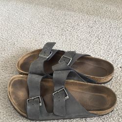 Birkenstock Arizona Sandals – Blue/Black, size 43