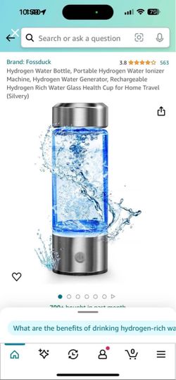 Final clearance Portable Hydrogen Water Ionizer Bottle