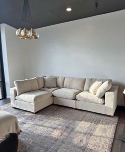 Luxury Cloud Couch — Deep Seat Sectional w/ Chaise