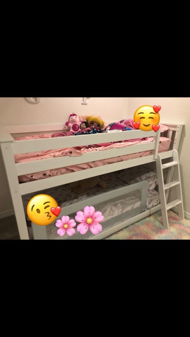 All White Bunk Bed