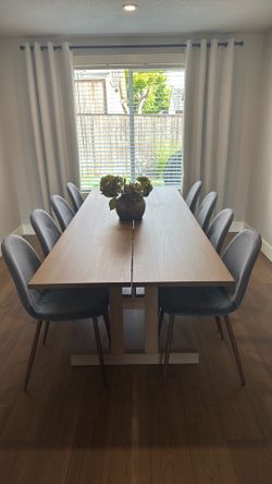 Dinning table  with 8 chairs
