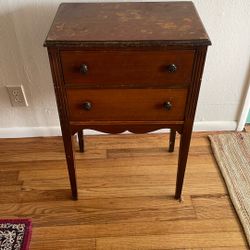 Antique  Sewing Side Table
