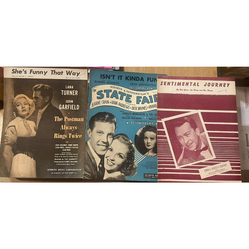 Sentimental Journey; state Fair; She’s Funny that Way Vintage Sheet Music: