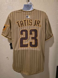 New Mens Padres Tatis jr #23 Tan Jerseys Stitched