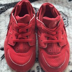 Nike Air Huarache Run TD RED Sneakers Shoes Toddler Baby Size 9C