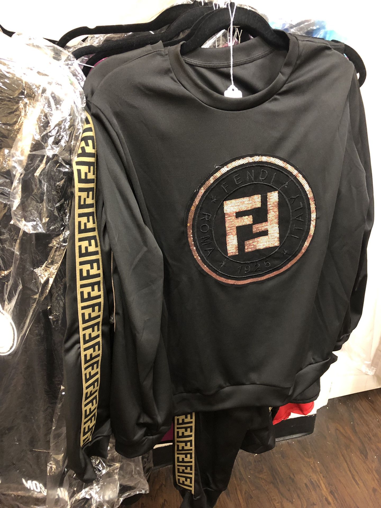 Designer sweat suite