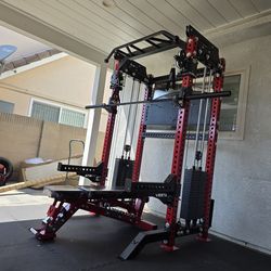 Vesta Pro Series 2in1 Squat Rack | Functional Trainer | 400lb Weight Stack | Commercial Grade | Gym Equipment | FREE DELIVERY🚚 🔴