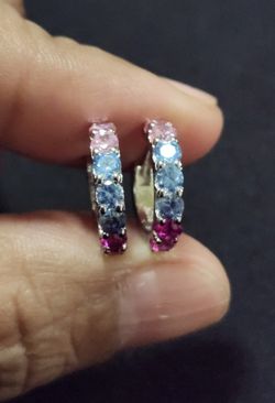 Multicolor CZ Earrings 