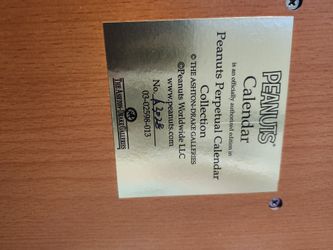 Peanuts And Calendar 