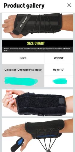 ProCare Quick-Fit II Wrist Support Brace to be used by men & women