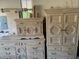 Lexington California King bedset White Washed Oak Solid