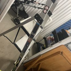 5.5 FT. FIBERGLASS DUAL PLATFORM HYBRID LADDER