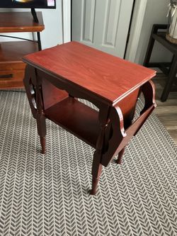 Vintage Magazine Rack Table