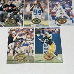 Lot of 5 1996 NFL Donruss Press Proof # to 2,000