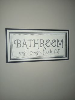 nice bathroom art picture