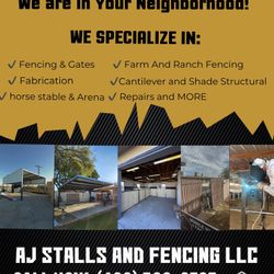 Metal Beams And Wire Fence 