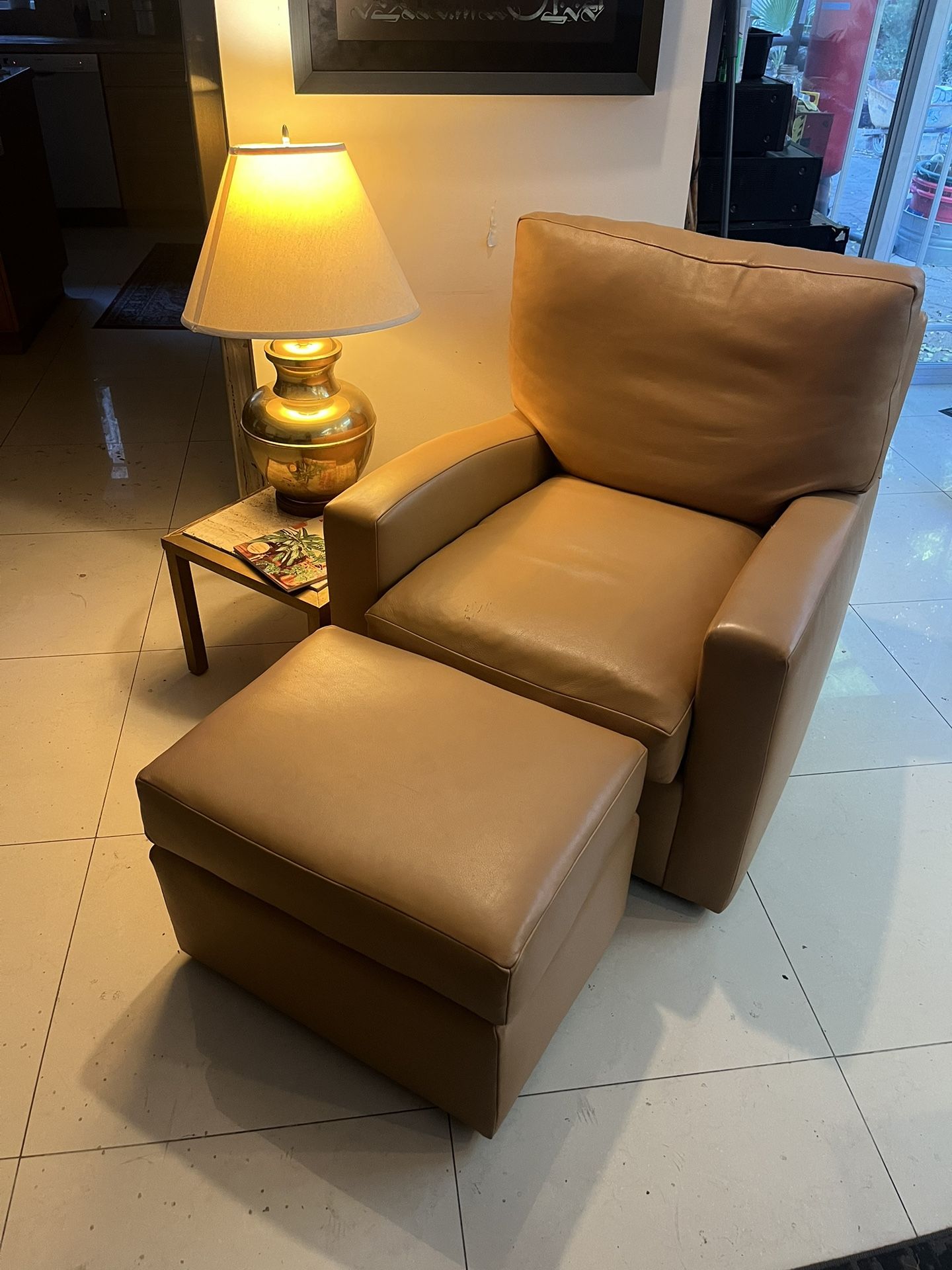 Custom MCM - Mid Century Modern - Designs By Image Los Angeles - Italian Leather Rolling Theatre Lounge Chair