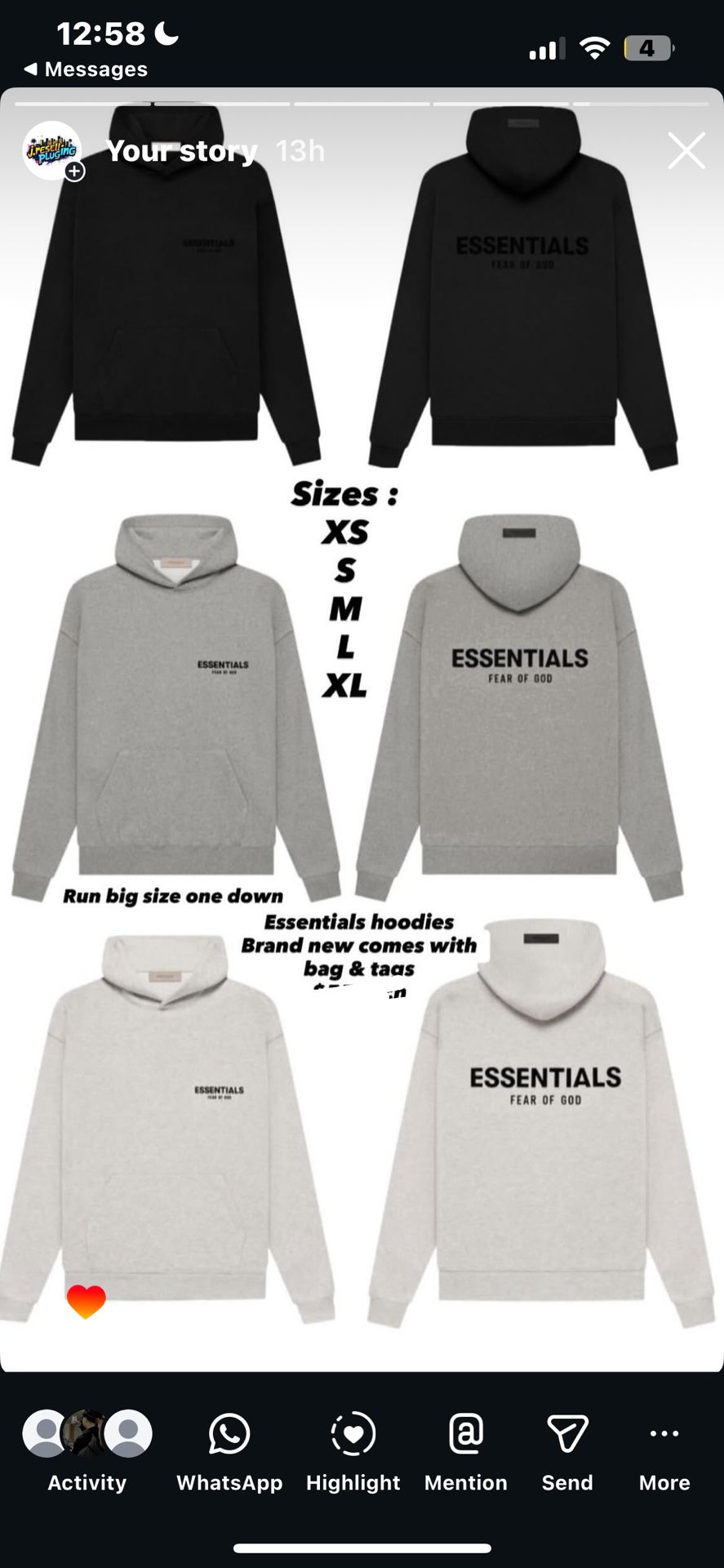 essentials hoodies