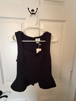NWT Aritzia Wilfred Rhodora Bustier Top – XS – Dark Night Navy