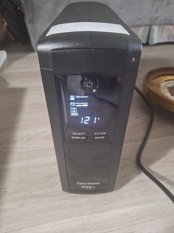 CyberPower 1500 VA AVR CP1500AVRLCD3-R 1500VA/900W Tower.
