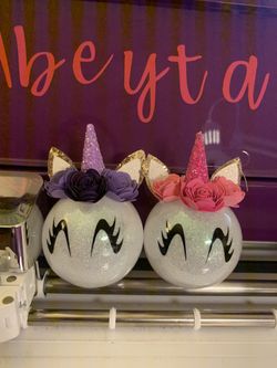 Unicorn ornaments