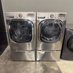 LG XL CAPACITY WASHER DRYER ELECTRIC SET 