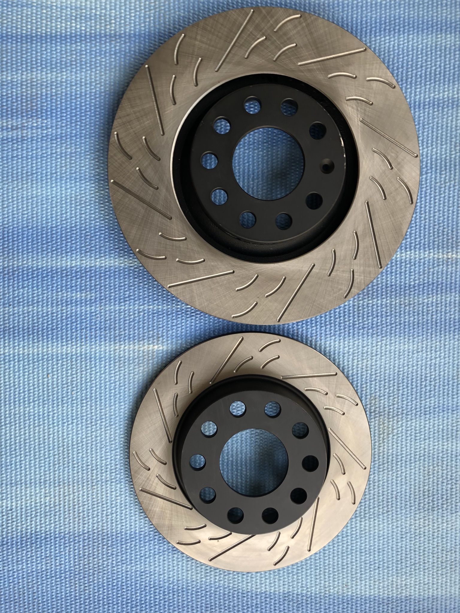 Custom Slotted Brake Rotors & Hawk HPS Pads - VW, Audi, Toyota Fitment