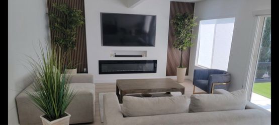 Modern Gray Velvet Accent Chair w/ Gold Frame (Glam Style)