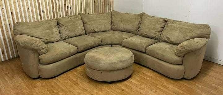 Brown Sofa And Loveseat & Ottoman