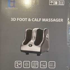 Foot Massager with Heat, Vibrate Function, LCD Touch Display and Remote, Good for Stress Relief, Blood Circulation, Electric Calf & Feet Massager