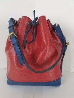 Authentic Louis Vuitton Noe M44084 BiColor Shoulder Bag 10808