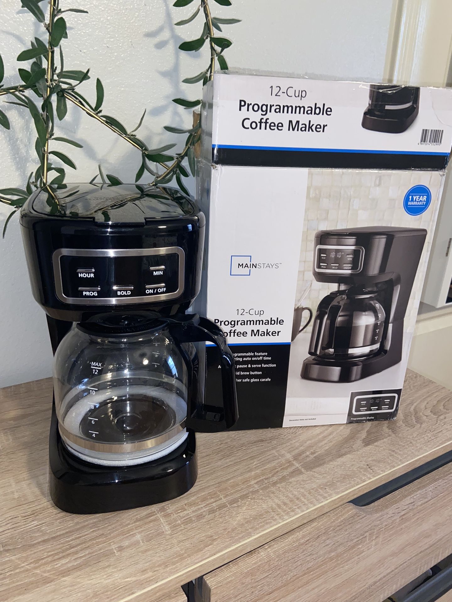 Mainstays Programmable Coffee Maker for Sale in Laredo, TX OfferUp