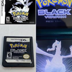 Pokémon Black Version Nintendo DS Game Cartridge Authentic, Tested 98+ hours 