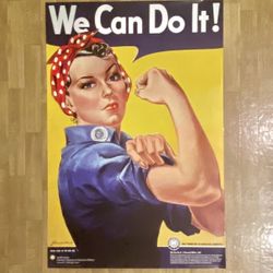 Rosie The Riveter Poster - 24” X 36” - New 