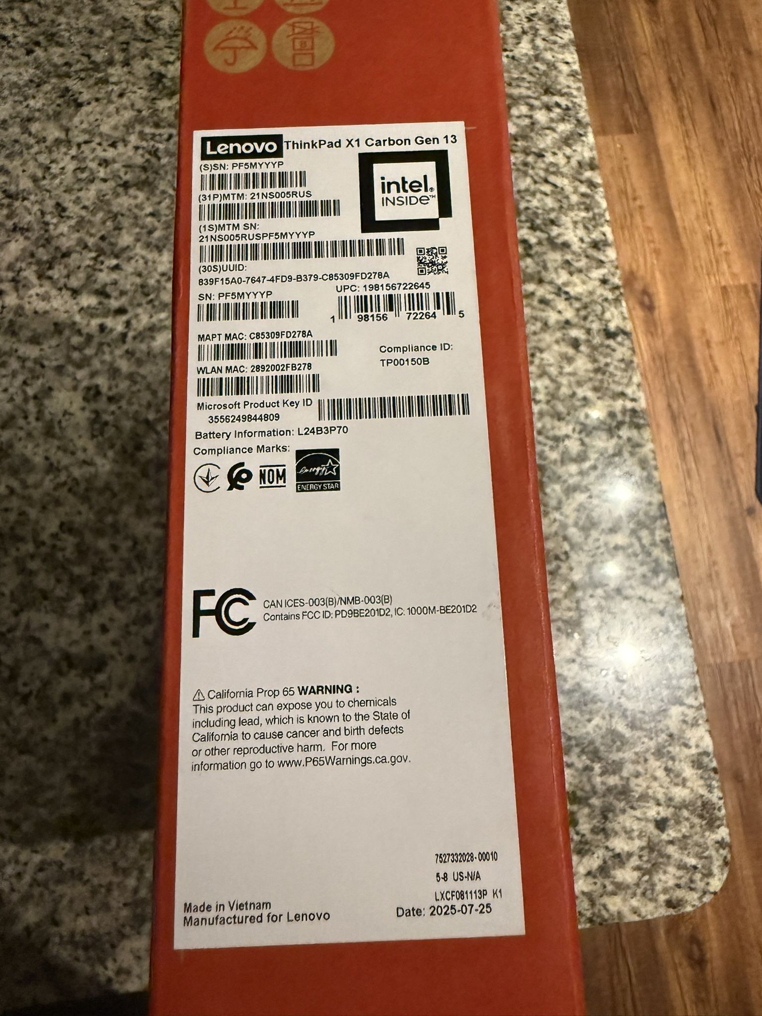 ThinkPad X1 Carbon Gen 13 Intel (14ʺ) Aura Edition