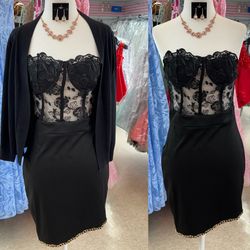 New With Tags Black Corset Short Formal Dress & Cocktail Dress $45