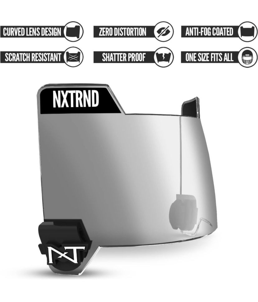 NXT NXTRND VZR3 Clear Mirror Football Helmet Visor for Sale in Santa Ana, CA OfferUp