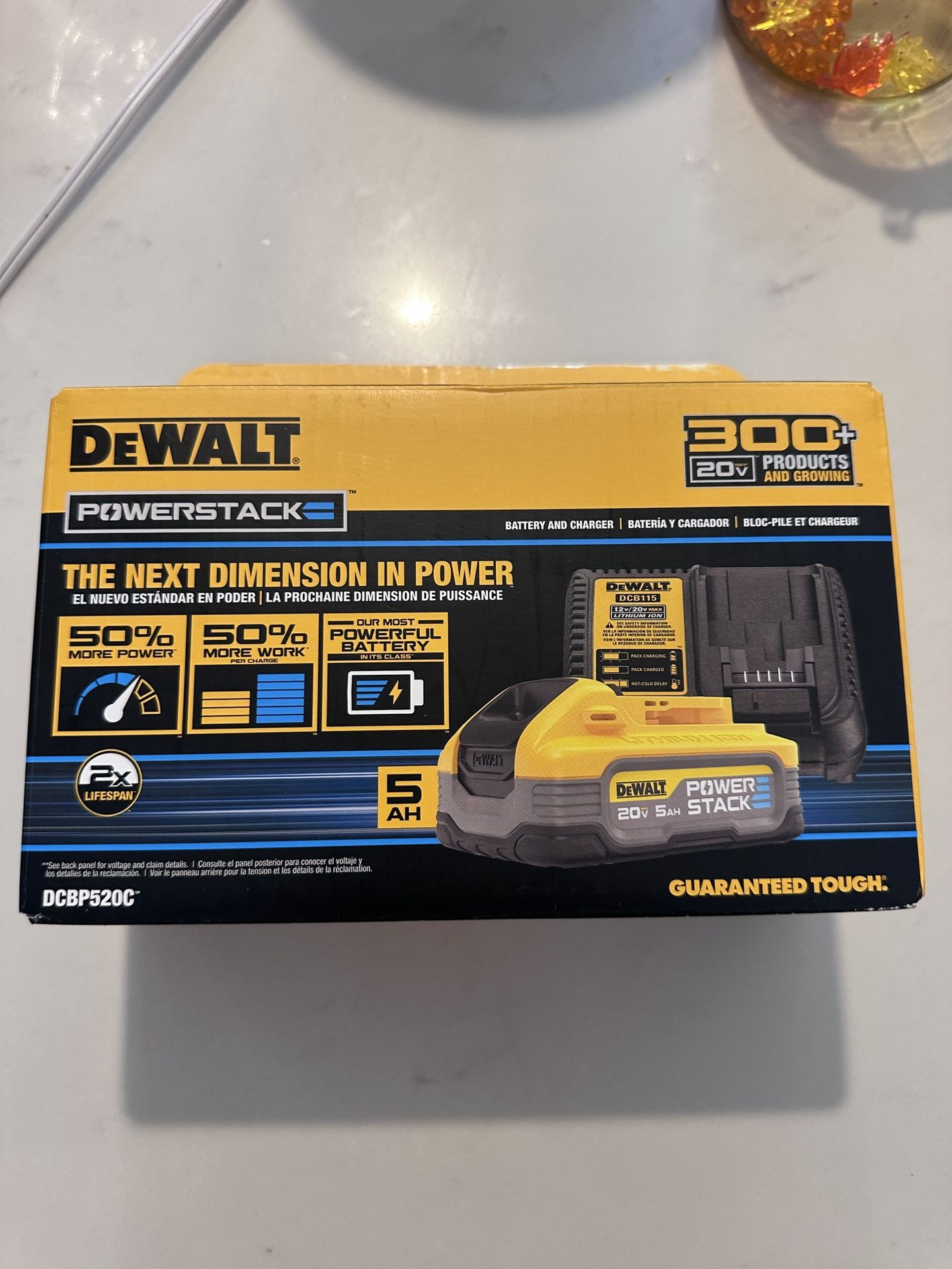 Dewalt Xr Powerstack 20v 5ah Battery And Charger 
