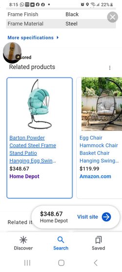 Egg Chair New.         (Blue One)