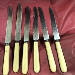 6 Landers Stainless Butterknives