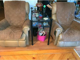 LA-Z-BOY REAL LEATHER RECLINERS