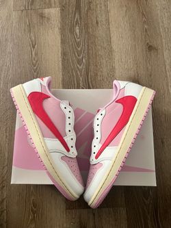Air Jordan 1 Low x Travis Scott Tropical Pink