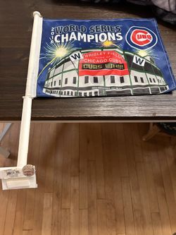 2016 CHICAGO CUBS WORLD SERIES WRIGLEY FIELD CHAMP CAR FLAGS 11" X 14"