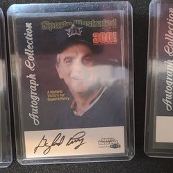 99 Sports Illustrated Autograph Collection Greats of the Game Kline, Brock, Feller, Podres, Perry, Clyde, Gibson, Munoz, Mitchell, Morrall, Sayers -MT