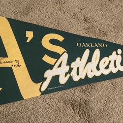 Oakland A’s Pennant - Jose Canseco Signature