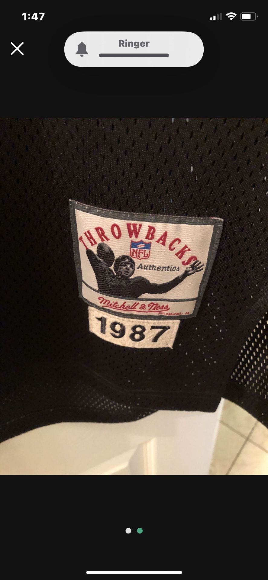 Authentic Mitchell and Ness Bo Jackson Raiders Jersey