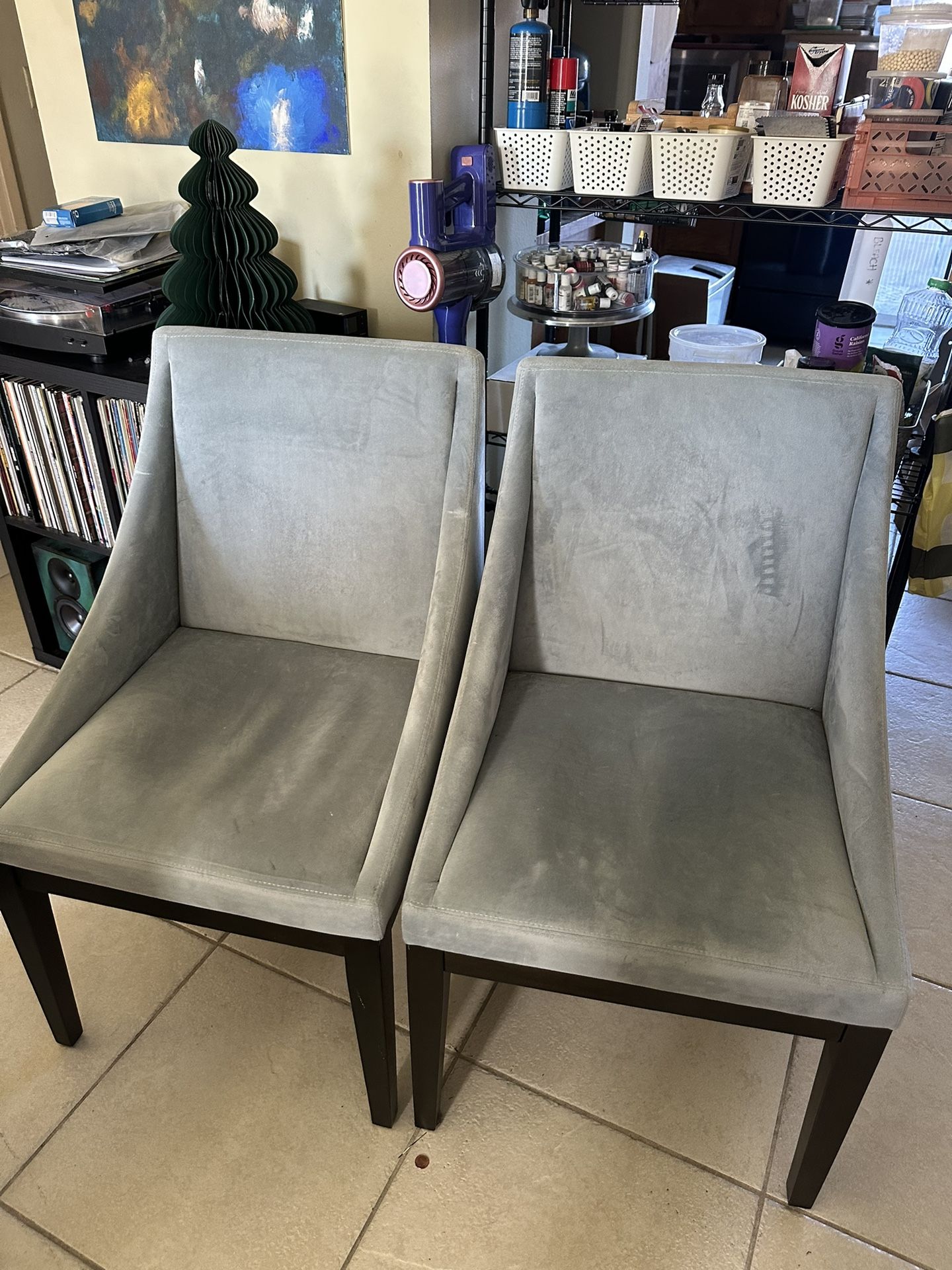 Set Of West Elm Dining Chairs 