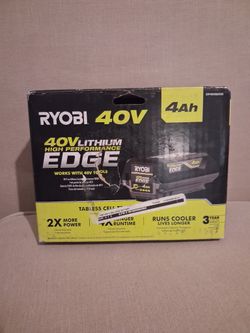 Ryobi 40V 4Ah High Performance EDGE Lithium Battery + Charger - New in Box